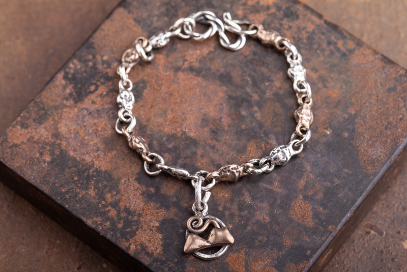 Bracciale pepite charm vari soggetti Napoli