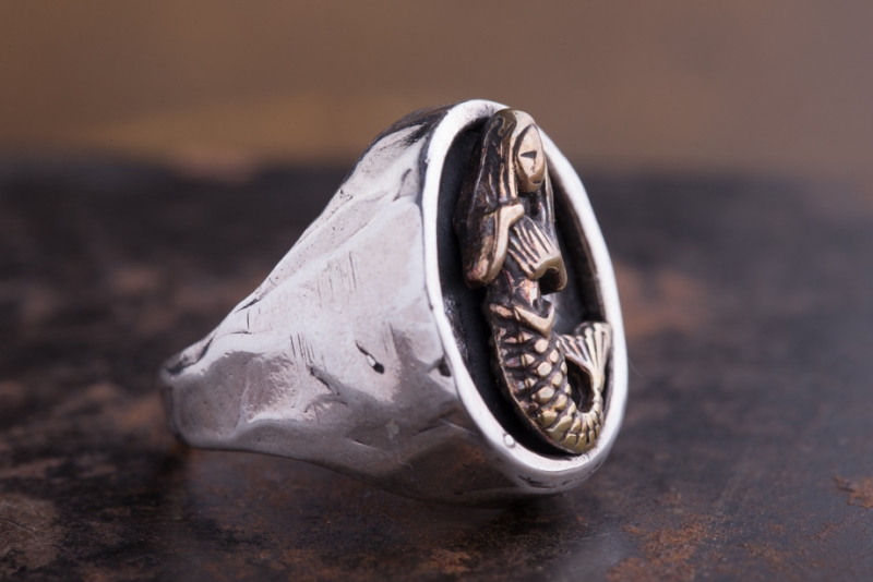 Anello Partenope chevalier ovale